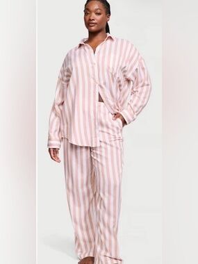 Victoria's Secret Pajama Set Toasted Sugar Modal and Cotton Medium